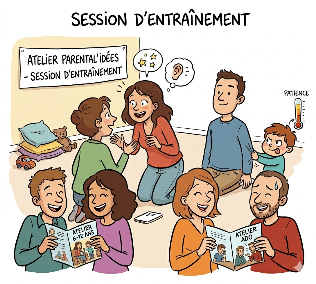 Atelier des parents Parental'Idées : session d'entraînement à la communication